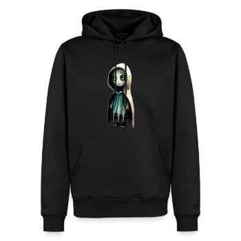 Niedliches Monster - Männer Premium Bio Hoodie - Schwarz - Vorne - Nico (187cm)