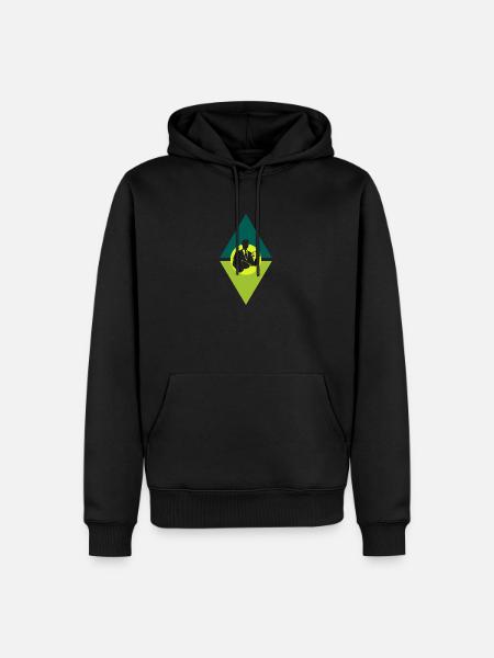 Gericht Richter Anwalt - Männer Premium Bio Hoodie - Schwarz