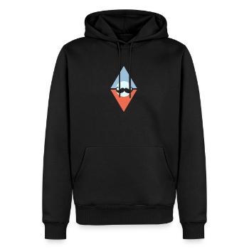 Bart Gentleman November - Men’s Premium Organic Hoodie - black - Front - Nico (187cm)