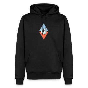Cowboy Ranch Sattel - Männer Premium Bio Hoodie - Schwarz - Vorne - Nico (187cm)