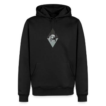 Cowboy Sheriff Rider - Sweat à capuche Premium bio Homme - noir - Devant - Nico (187cm)