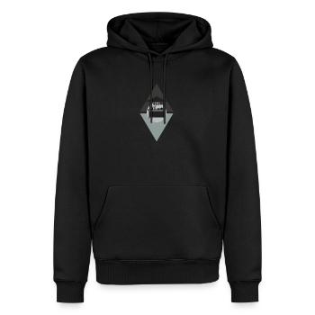 Food Truck Meal - Men’s Premium Organic Hoodie - black - Front - Nico (187cm)
