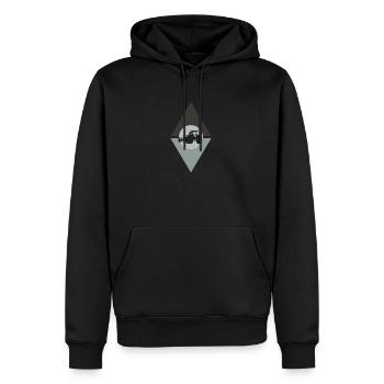 Farmer Farm Combine Harvester - Men’s Premium Organic Hoodie - black - Front - Nico (187cm)