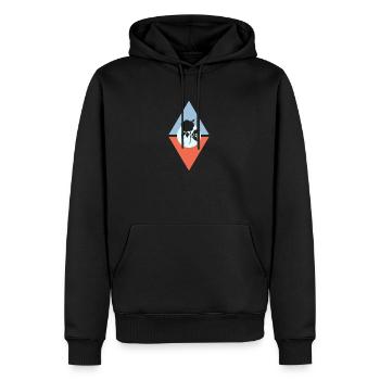 Florist Floristry Botanical - Men’s Premium Organic Hoodie - black - Front - Nico (187cm)