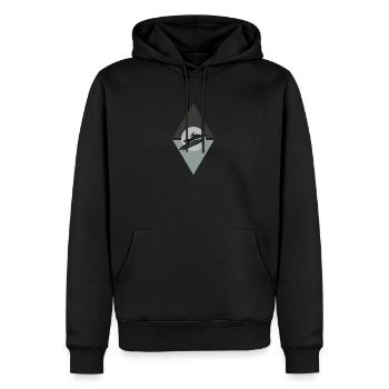 Jet Ski Bateau Motoneige - Sweat à capuche Premium bio Homme - noir - Devant - Nico (187cm)