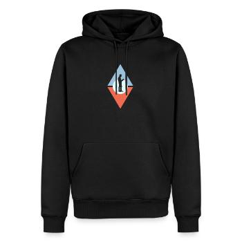 Reading Book - Men’s Premium Organic Hoodie - black - Front - Nico (187cm)