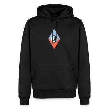 Spiel Turnier Säckchen - Männer Premium Bio Hoodie - Schwarz - Vorne - Nico (187cm)