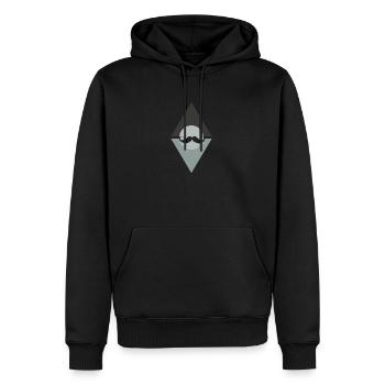 Bart Sir - Men’s Premium Organic Hoodie - black - Front - Nico (187cm)