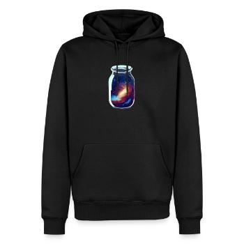 Raum in einem Glas eingeschlossen - Männer Premium Bio Hoodie - Schwarz - Vorne - Nico (187cm)