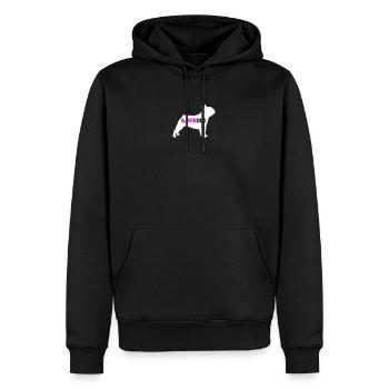 J’ADORE DOX Dog Fan Propriétaire Cool Citations Dictons - Sweat à capuche Premium bio Homme - noir - Devant - Nico (187cm)