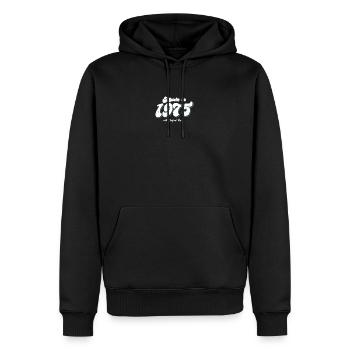 Vintage 1973 Retro Typography Design - Men’s Premium Organic Hoodie - black - Front - Nico (187cm)