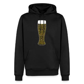 51 Sprachen Ein Bier bitte! für Reisende mit Durst - Männer Premium Bio Hoodie - Schwarz - Vorne - Nico (187cm)