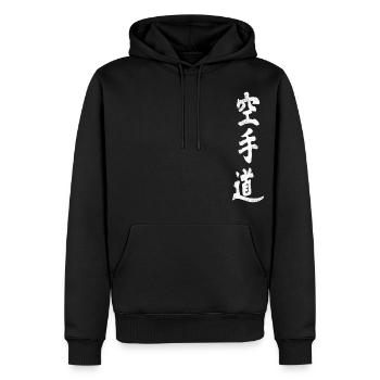 Karate Shotokan Kanji Geschriebenes Japanisches Dojo - Männer Premium Bio Hoodie - Schwarz - Vorne - Nico (187cm)