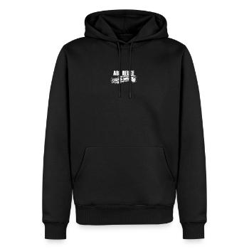 Elite Aufdruck Abi 2026 Prüfung - Männer Premium Bio Hoodie - Schwarz - Vorne - Nico (187cm)