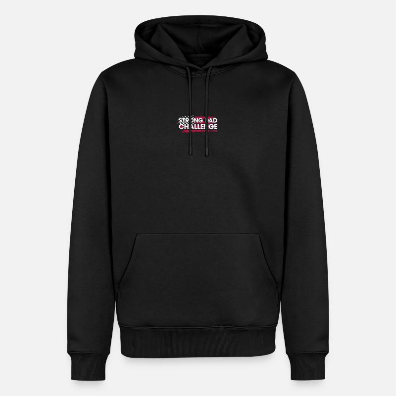 Défi de papa fort - Sweat à capuche Premium bio Homme - noir