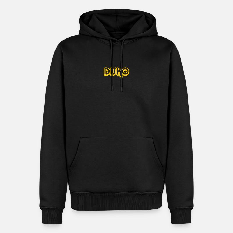 DISKO Nicki - Männer Premium Bio Hoodie - Schwarz