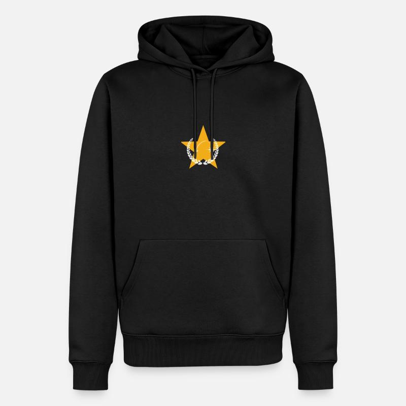 Angler - Männer Premium Bio Hoodie - Schwarz