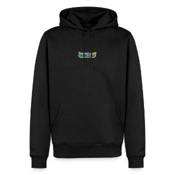 Construction Machinery Park - Men’s Premium Organic Hoodie - black - Front - Nico (187cm)