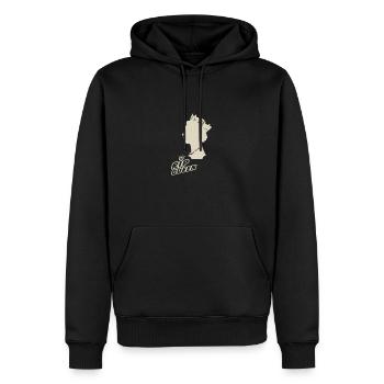 Queen Elizabeth II - Männer Premium Bio Hoodie - Schwarz - Vorne - Nico (187cm)