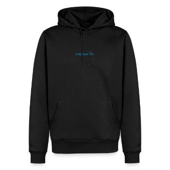 KÜSTENKIND - Männer Premium Bio Hoodie - Schwarz - Vorne - Nico (187cm)
