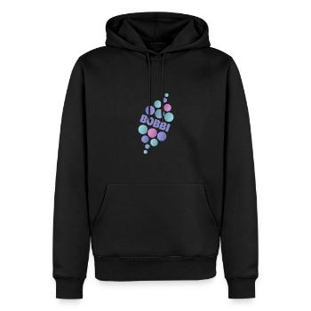 Vorname Bobbi - Männer Premium Bio Hoodie - Schwarz - Vorne - Nico (187cm)