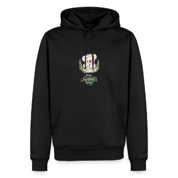 Koala Lover Hug Floral Mum Happy Mother's Day - Männer Premium Bio Hoodie - Schwarz - Vorne - Nico (187cm)