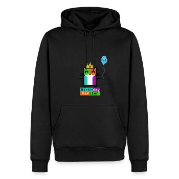 BirthdayHamster - Men’s Premium Organic Hoodie - black - Front - Nico (187cm)