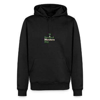 Monstera Pflanzen Zimmerpflanzen - Männer Premium Bio Hoodie - Schwarz - Vorne - Nico (187cm)