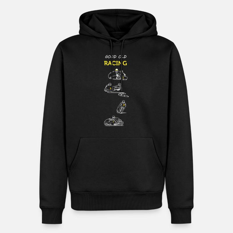 Good old racing - Sweat à capuche Premium bio Homme - noir