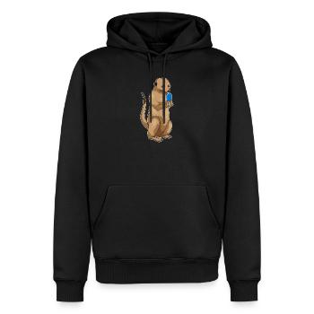 Suicates popsicles - Sweat à capuche Premium bio Homme - noir - Devant - Nico (187cm)
