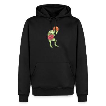 Frog basketball player basketball - Men’s Premium Organic Hoodie - black - Front - Nico (187cm)