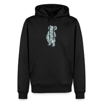 Koala Dart Dartpfeil - Men’s Premium Organic Hoodie - black - Front - Nico (187cm)
