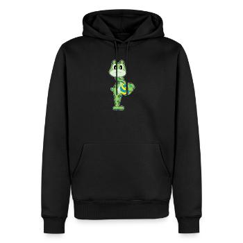 Frog Volleyball Player Volleyball Sports - Men’s Premium Organic Hoodie - black - Front - Nico (187cm)