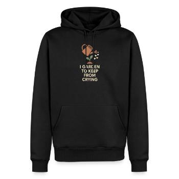 Lustiger Garten-humor, Pflanzenliebhaber, - Männer Premium Bio Hoodie - Schwarz - Vorne - Nico (187cm)