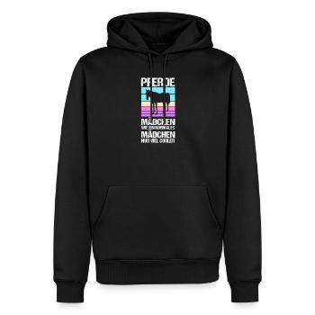 Reiten Pferdeliebhaber Reiterhof Pferde - Männer Premium Bio Hoodie - Schwarz - Vorne - Nico (187cm)