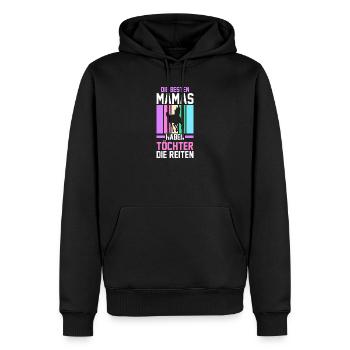 Reiten Mama Mutter Pferdeliebhaber Reiterhof Pferd - Männer Premium Bio Hoodie - Schwarz - Vorne - Nico (187cm)