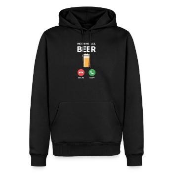 Bier Appel entrant Bière JGA Herren Männerabend - Sweat à capuche Premium bio Homme - noir - Devant - Nico (187cm)