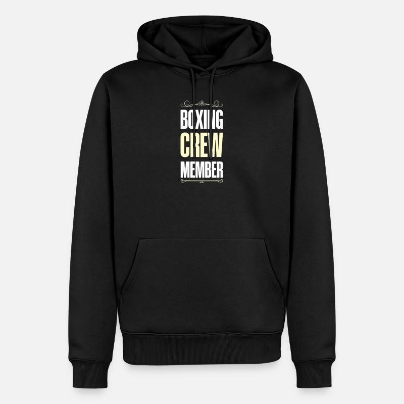 Équipe de boxe - Sweat à capuche Premium bio Homme - noir