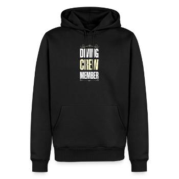 Diving Crew - Männer Premium Bio Hoodie - Schwarz - Vorne - Nico (187cm)