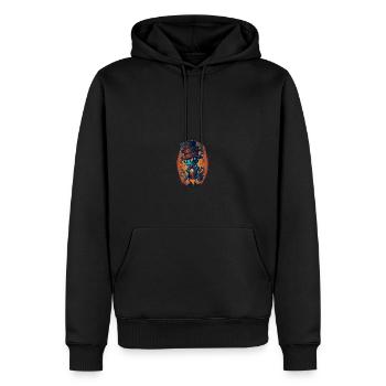 Ameise mit Hut Lustig - Männer Premium Bio Hoodie - Schwarz - Vorne - Nico (187cm)