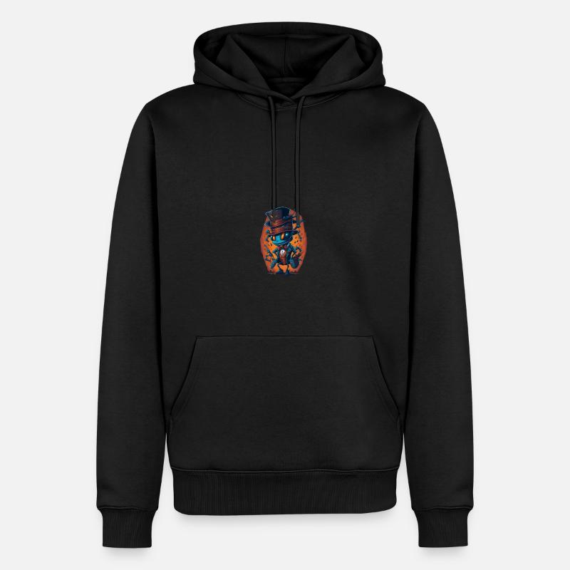 Fourmi au chapeau drôle - Sweat à capuche Premium bio Homme - noir