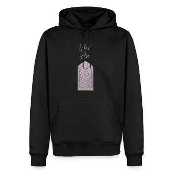 Gebetsteppich - Wal Asr - Männer Premium Bio Hoodie - Schwarz - Vorne - Nico (187cm)