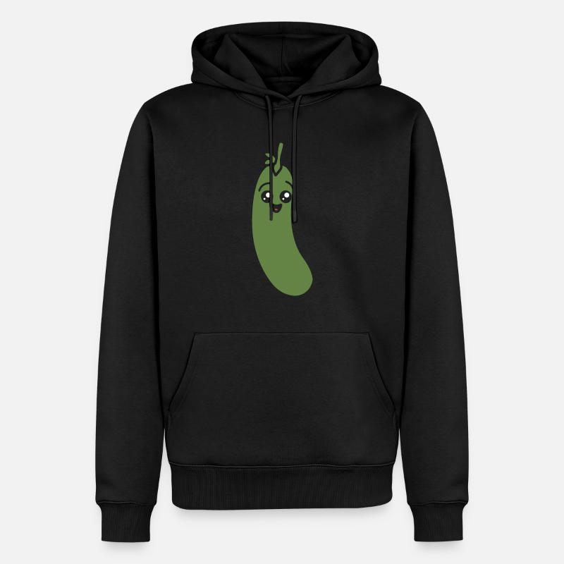 Zucchini - Männer Premium Bio Hoodie - Schwarz