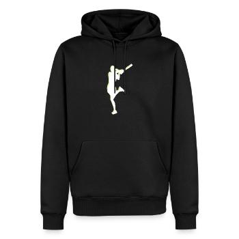 An der Spitze Tennis - Geschenkidee für Tennisfan - Männer Premium Bio Hoodie - Schwarz - Vorne - Nico (187cm)