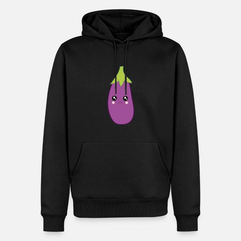 Aubergine Légume Costume Carnaval Carnaval - Sweat à capuche Premium bio Homme - noir