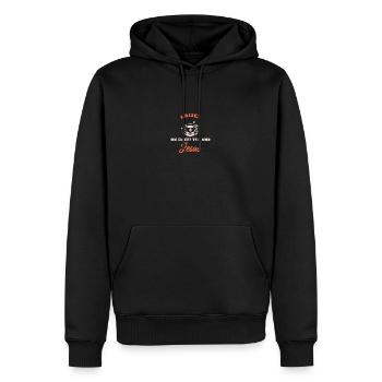 Raised On Sweet Tea And Jesus - Men’s Premium Organic Hoodie - black - Front - Nico (187cm)