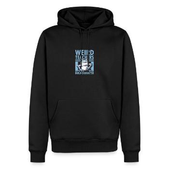 Des enseignants étranges développent l’appréciation du caractère - Sweat à capuche Premium bio Homme - noir - Devant - Nico (187cm)