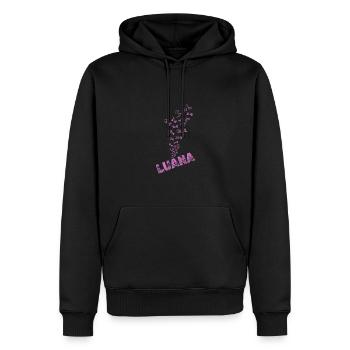 Sports nautiques Luana - Sweat à capuche Premium bio Homme - noir - Devant - Nico (187cm)