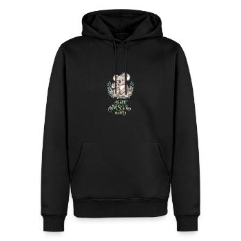 Best Mom Ever Koala Embrace Floral Wreath - Männer Premium Bio Hoodie - Schwarz - Vorne - Nico (187cm)