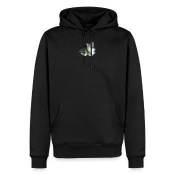 Chaton de chéri petit chaton de princesse - Sweat à capuche Premium bio Homme - noir - Devant - Nico (187cm)